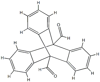 トリプチセン-9,10-ジカルボキシアルデヒド 化学構造式
