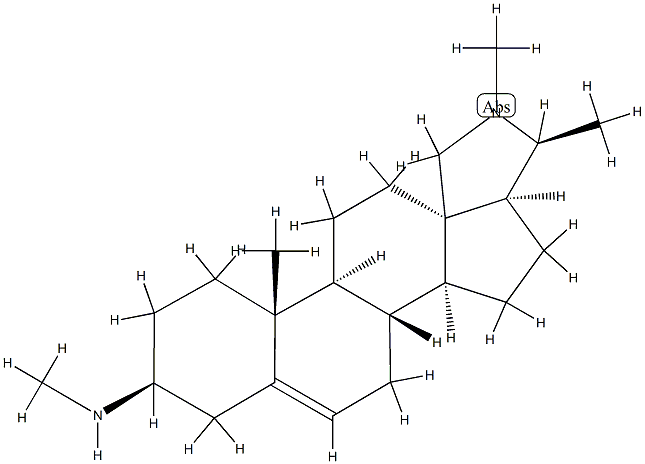 N-Methylconanin-5-en-3β-amine Struktur