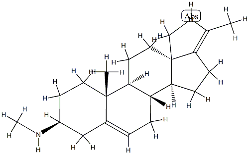 23-Norcona-5,17(20)-dienin-3-amine, N-methyl-, (3.beta.)- Structure