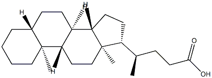 5-Β-胆烷酸,468-98-4,结构式