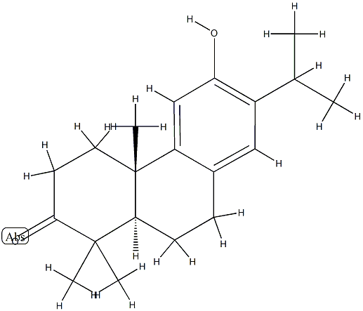 (4aS)-3,4,4a,9,10,10aα-Hexahydro-6-hydroxy-1,1,4a-trimethyl-7-isopropylphenanthren-2(1H)-one Structure