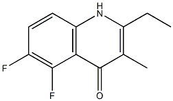 4-Quinolinol,2-ethyl-5,6-difluoro-3-methyl-(9CI) Struktur