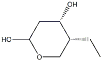 D-erythro-Pentopyranose, 2,4-dideoxy-4-ethyl- (9CI) Struktur