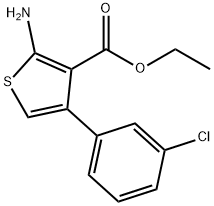 ethyl 2-amino-4-(3-chlorophenyl)thiophene-3-carboxylate Structure