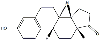 (13α)-3-Hydroxyestra-1,3,5(10)-trien-17-one 结构式