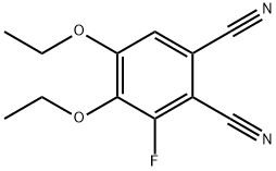 1,2-Benzenedicarbonitrile, 4,5-diethoxy-3-fluoro- Struktur
