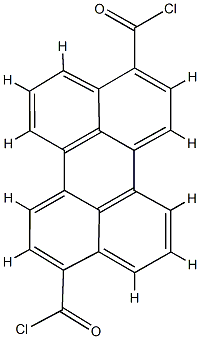 3,9-Perylenebiscarbonyl chloride 结构式