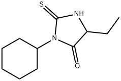 4-Imidazolidinone,3-cyclohexyl-5-ethyl-2-thioxo-(9CI) Struktur