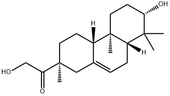(2S)-2-(2-Hydroxyacetyl)-1,2,3,4,4aβ,4b,5,6,7,8,8aβ,9-dodecahydro-7α-hydroxy-2,4bα,8,8-tetramethylphenanthrene,4752-55-0,结构式