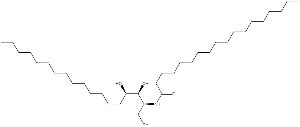 N-stearoyl 4-hydroxysphinganine (SaccharoMyces Cerevisiae) Structure