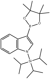 N-TIPS indole-3-boronic acid pinacol ester Struktur