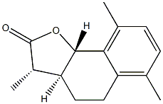 (3S,3aβ,9bα)-3a,4,5,9b-Tetrahydro-3β,6,9-trimethylnaphtho[1,2-b]furan-2(3H)-one Structure
