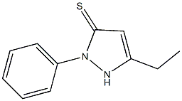1H-Pyrazole-5-thiol,3-ethyl-1-phenyl-(9CI) Structure