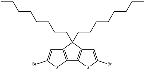 2,6-Dibromo-4,4-dioctylcyclopenta[2,1-b:3,4-b']dithiophene Structure