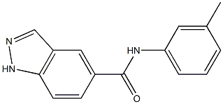 1H-Indazole-5-carboxamide,N-(3-methylphenyl)-(9CI) 结构式