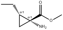 Cyclopropanecarboxylic acid, 1-amino-2-ethyl-, methyl ester, (1R,2S)-rel- (9CI)|