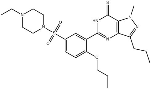 丙氧基苯基硫代莫西地那非,479073-88-6,结构式
