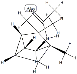 Acetamide, N-[(1R,2R,3S,4S,6S)-4,5,5-trimethyltricyclo[2.2.1.02,6]hept-3-yl]-, rel- (9CI) Struktur