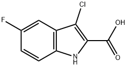 3-chloro-5-fluoro-1H-indole-2-carboxylic acid Structure