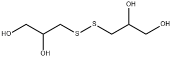 3,3′-ジチオビス(プロパン-1,2-ジオール) 化学構造式