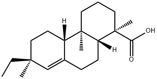 (13S)-ピマラ-8(14)-エン-18-酸 化学構造式