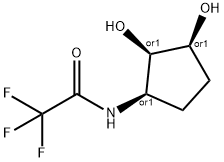 Acetamide, N-[(1R,2R,3S)-2,3-dihydroxycyclopentyl]-2,2,2-trifluoro-, rel- (9CI) Struktur
