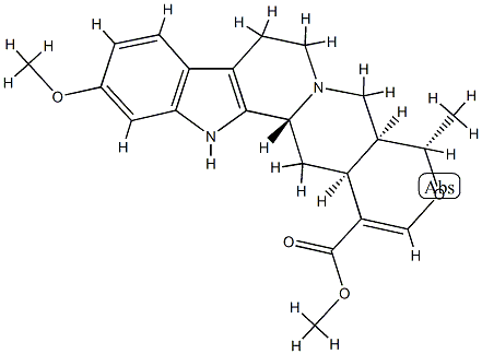 (3β,20α)-16,17-Didehydro-11-methoxy-19α-methyl-18-oxayohimban-16-carboxylic acid methyl ester Structure