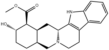 (3β,20α)-17α-Hydroxyyohimban-16β-carboxylic acid methyl ester Structure