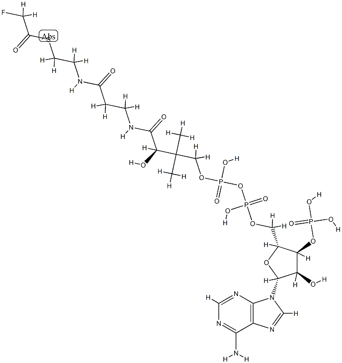 fluoroacetyl-coenzyme A Structure