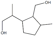 2-(ヒドロキシメチル)-β,3-ジメチルシクロペンタンエタノール 化学構造式
