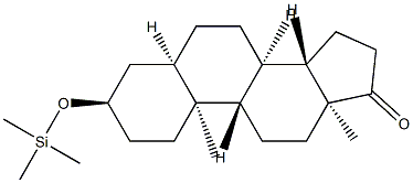 3α-(Trimethylsiloxy)-5β-androstan-17-one 结构式