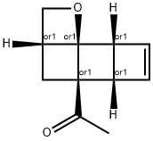 Ethanone, 1-(1R,4R,6R,7S,10R)-2-oxatetracyclo[4.4.0.01,4.07,10]dec-8-en-6-yl-, rel- (9CI) Structure