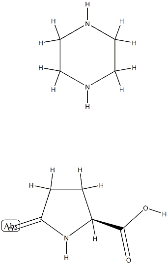 5-オキソプロリン/ピペラジン,(1:1) 化学構造式