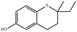 2H-1-Benzothiopyran-6-ol,2-ethyl-3,4-dihydro-2-methyl-(9CI) Struktur