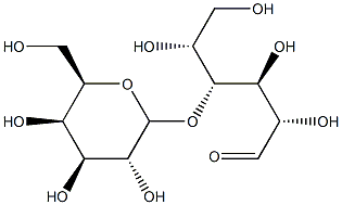 4-O-β-D-ガラクトピラノシル-D-アルトロース 化学構造式