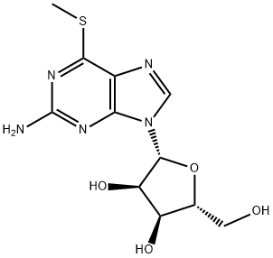 2-Amino-6-methylthiopurine ribonucleoside 结构式