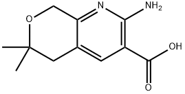 2-amino-6,6-dimethyl-5,8-dihydro-6H-pyrano[3,4-b]pyridine-3-carboxylic acid(SALTDATA: FREE)
