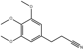3-(3,4,5-triMethoxyphenyl)propanenitrile Struktur