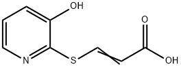 2-Propenoicacid,3-[(3-hydroxy-2-pyridinyl)thio]-(9CI) 结构式