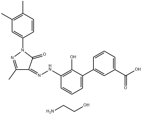 エルトロンボパグ オラミン 化学構造式
