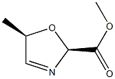 2-Oxazolecarboxylicacid,2,5-dihydro-5-methyl-,methylester,(2R,5S)-rel- Structure