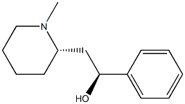 (αS,2S)-1-Methyl-α-phenyl-2-piperidineethanol Struktur