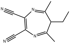 6H-1,4-Diazepine-2,3-dicarbonitrile,6-ethyl-5,7-dimethyl-(9CI) Structure