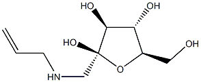 ba-D-Fructofuranose, 1-deoxy-1-(2-propenylamino)- (9CI) Structure