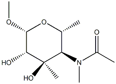 methyl N-acetylsibirosaminide 结构式