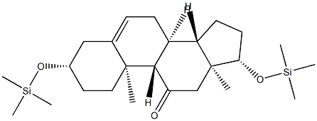 3β,17β-Bis(trimethylsiloxy)androst-5-en-11-one 结构式