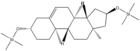 3β,16α-Bis(trimethylsiloxy)androst-5-ene 结构式