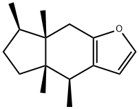 4β,4aβ,7β,7aβ-Tetramethyl-4a,5,6,7,7a,8-hexahydro-4H-indeno[5,6-b]furan Structure