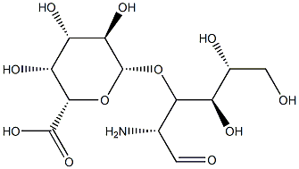 3-O-β-D-Glucopyranuronosyl-2-amino-2-deoxy-D-glucose Struktur