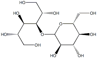 3-O-β-D-Glucopyranosyl-D-glucitol Struktur